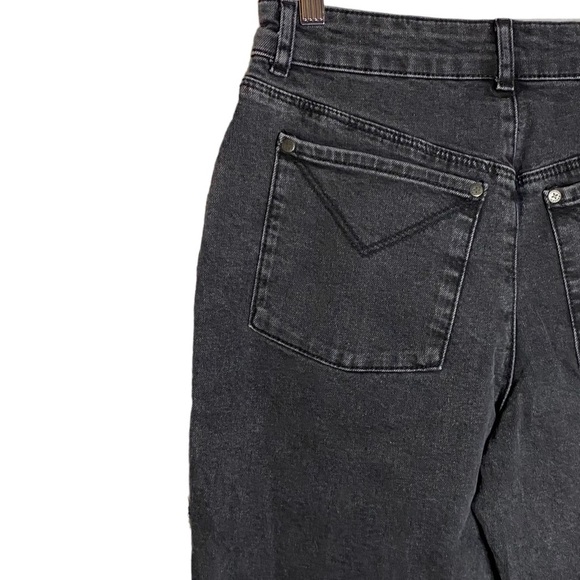 The Ragged Priests High Rise Slim Straight Leg Black Jeans Distressed Ripped 30 - Picture 9 of 15